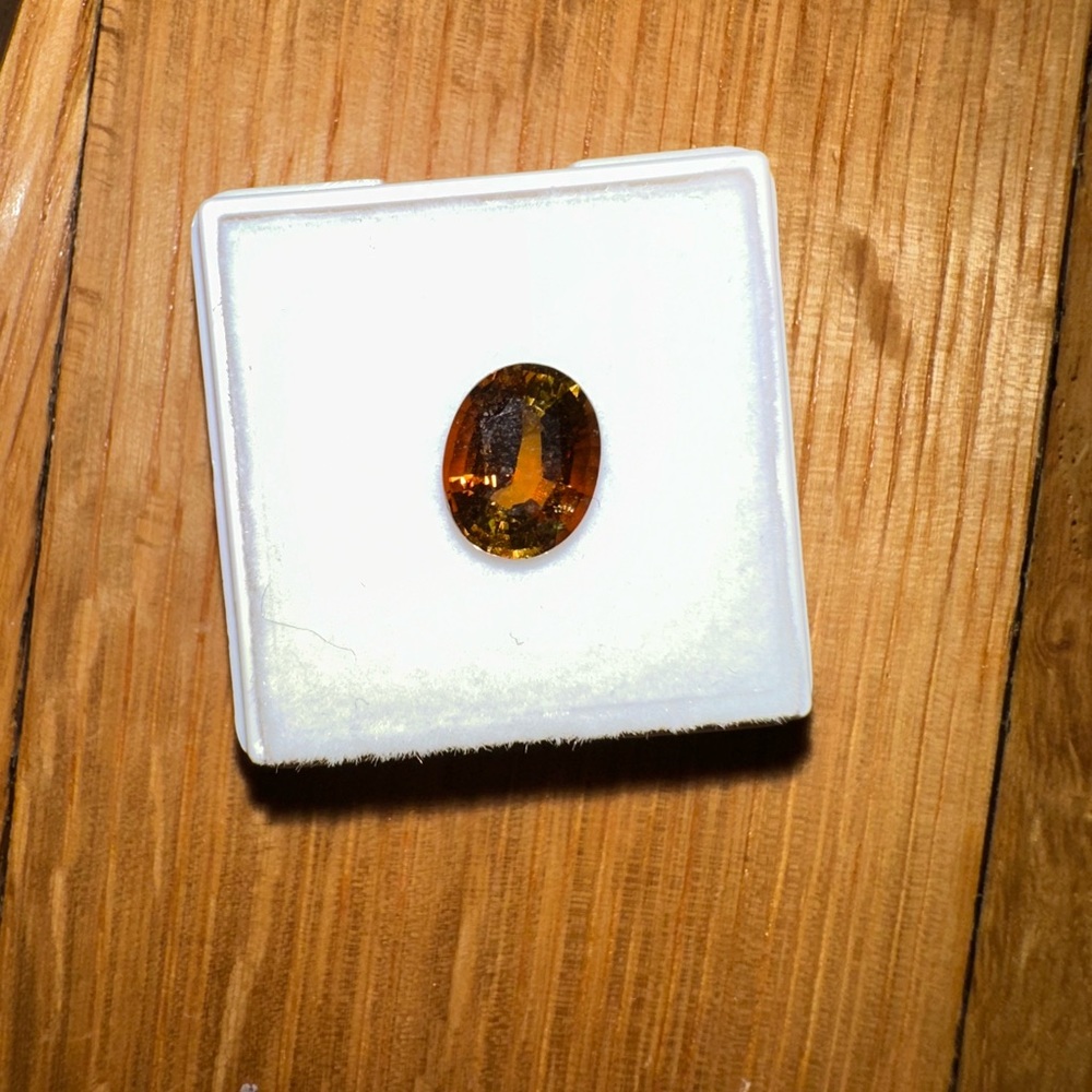 Premium Bi-Color Tourmaline Oval Gemstone
